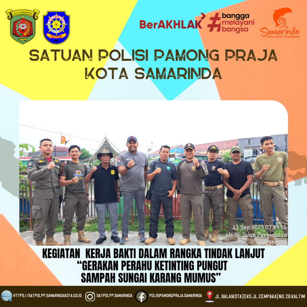 Kegiatan Kerja Bakti Sungai Karang Mumus