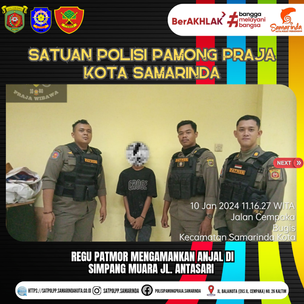 Regu Patmor Mengamankan Anjal di Simpang Muara