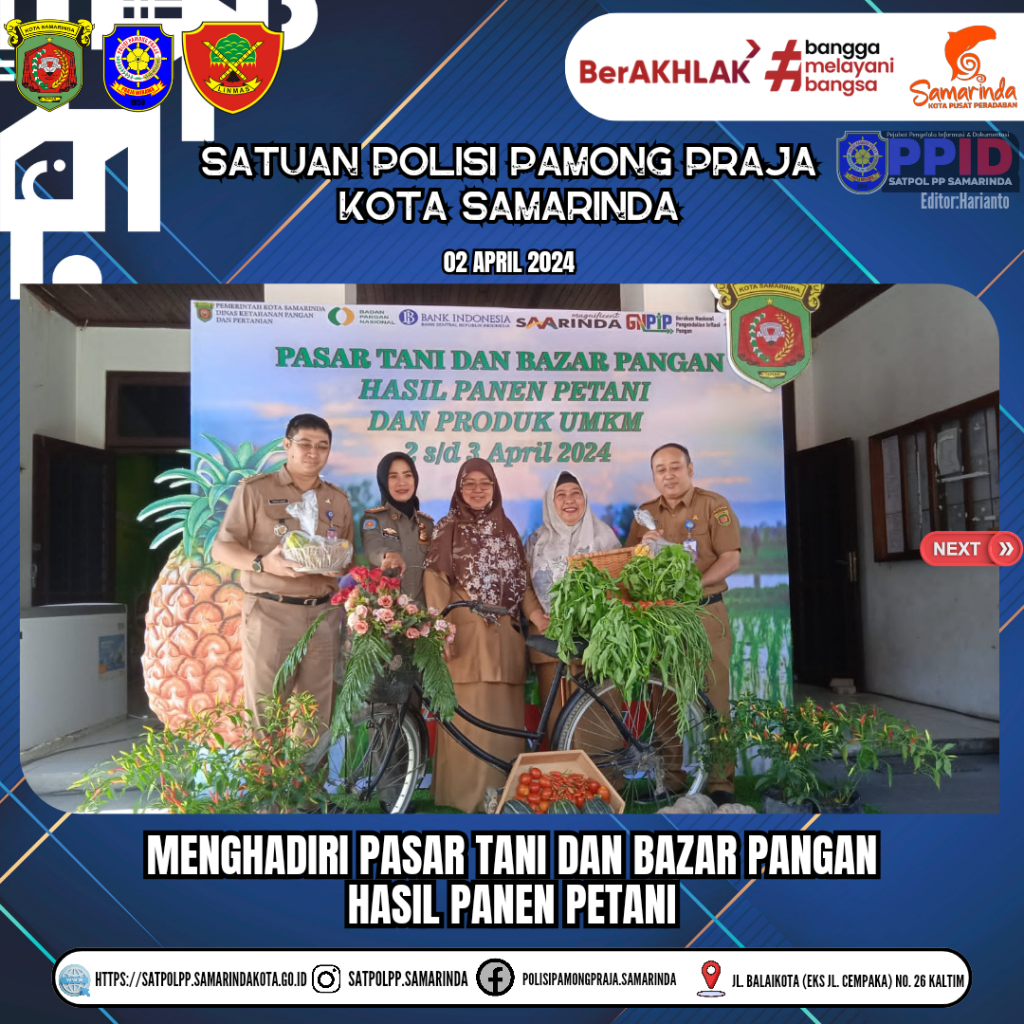 Wakil Wali Kota Samarinda buka Acara pasar tani dan bazar pangan hasil panen petani