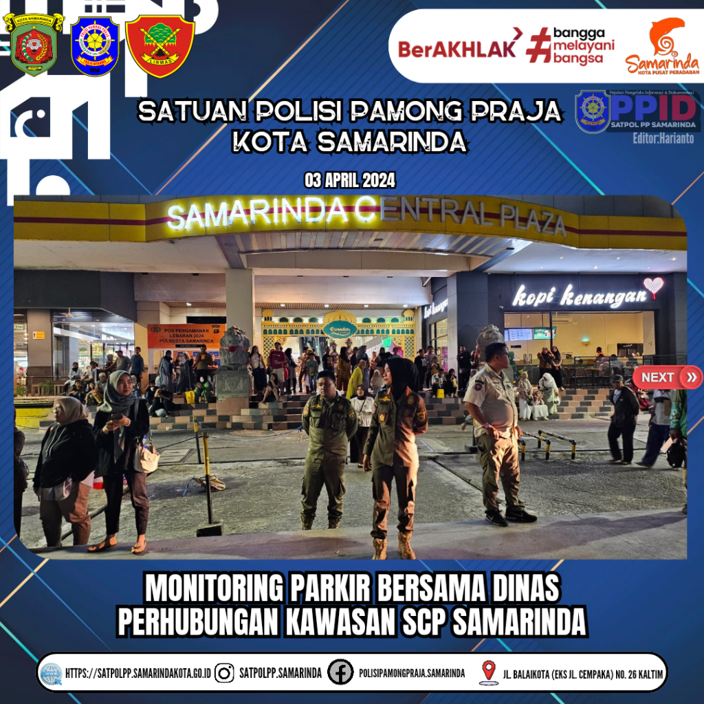 Dishub Derek Motor yang Parkir di dalam BARier Didepan SCP Samarinda