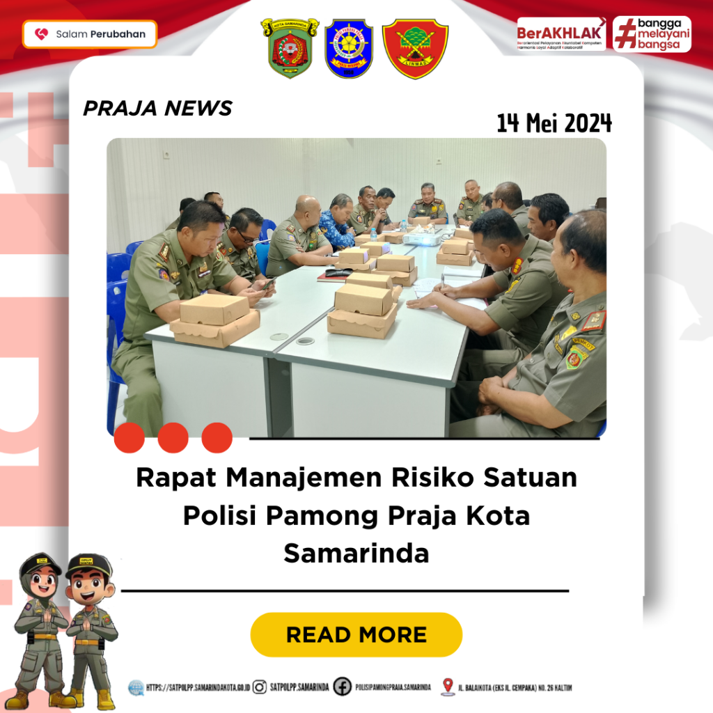 Rapat Satpol PP Kota Samarinda, Manajemen Risiko