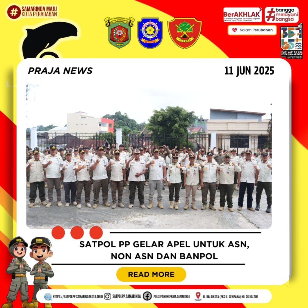 SATPOL PP Gelar Apel untuk ASN, Non ASN dan BANPOL