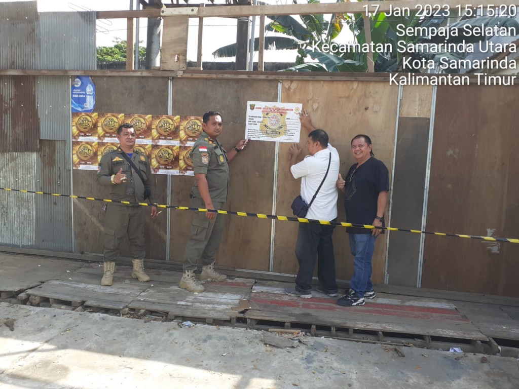 Bangunan Liar di Police Line, Pekerjaan di Stop
