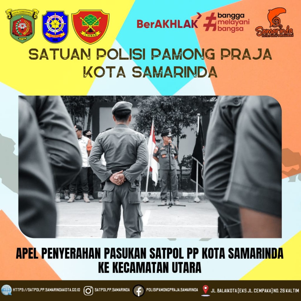 PENYERAHAN 19 PERSONEL DI BKO KE KECAMATAN SAMARINDA UTARA