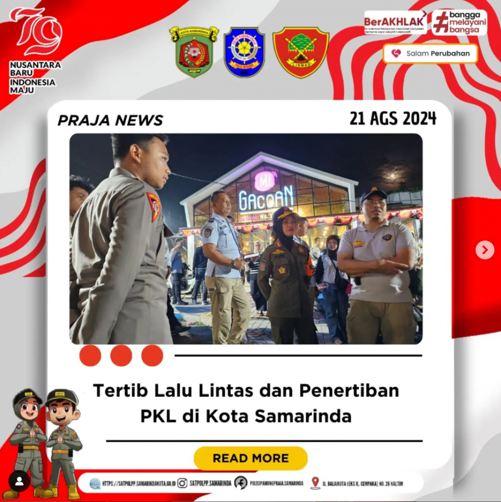 Tertib Lalu Lintas dan Penertiban PKL di Kota Samarinda