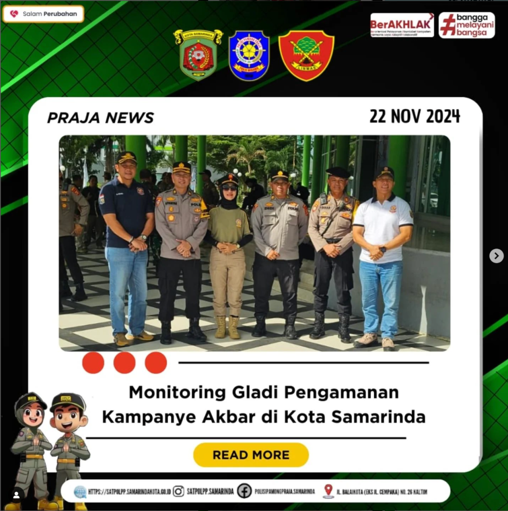 Pengamanan Kampanye Akbar yang akan dilaksanakan di GOR Segiri dan Gelora Kadrie Oening